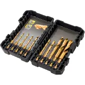 DeWalt DT50050 10-delige Impact Titanium Metaalboren in Tough Case