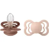 BIBS - Pacifier Supreme 2 PACK - Woodchuck/Blush - Size 2