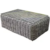 AVH-Collectie Las Palmas lounge tuintafel 120x75xH43,5 cm grijs