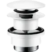 Hansgrohe afvoergarnituur afvoerplug voor wastafel- en bidetmengkranen, mat wit