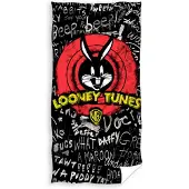 Warner Bros. handdoek Looney Tunes 70 x 140 cm katoen zwart