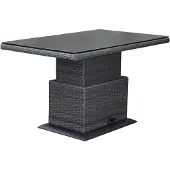 AVH-Collectie Miami lounge-diningtafel 140x85xH47-71 cm in hoogte verstelbaar antraciet