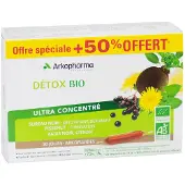 Arkopharma Arkofluides Détox Bio 20 Ampullen + 10 Ampullen Gratis