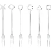 Paderno partyvorkjes 12,5 cm RVS zilver 6-delig