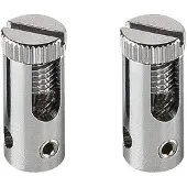 SLV Onderdeel | Voeding voor 12V draadsysteem, chroom, 2 stuks, max. 25A | TENSEO SYSTEM