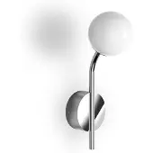 DECOR WALTHER Wandlamp Pep, dimbaar, chroom / zilver, Woon-/ Eetkamer, metaal, Modern, wandlamp