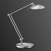 Knapstein LED-bureaulamp COIRA, dimbaar, alu / grijs / zink, Werkkamer / Kantoor, metaal, Design, LED bureaulamp