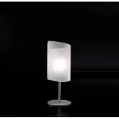 Selene Nachtkastlamp - nachtlampje PAPIRO, alu / grijs / zink, Woon-/ Eetkamer, metaal, Modern, Tafellamp