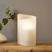 Selene Nachtkastlamp - nachtlampje PAPIRO, wit / opaal, Woon-/ Eetkamer, Glas, Modern, Tafellamp