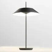 Vibia Design tafellamp Mayfair, dimbaar, alu / grijs / zink, Hal, metaal, Design, tafellamp