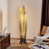 WORU Vloerlamp YUNI, bruin / roest, Woon-/ Eetkamer, Kunststof, Design, vloerlamp