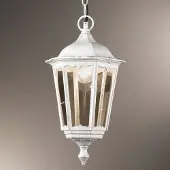 Orion Hanglamp Puchberg voor buiten, wit-goud Puchberg, dimbaar, wit / opaal, Aluminium, Antiek