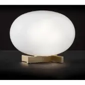 OLUCE Design tafellamp Alba, dimbaar, wit / opaal, Woon-/ Eetkamer, Glas, Design, tafellamp