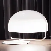 OLUCE Design tafellamp ZANUSO, wit / opaal, Woon-/ Eetkamer, metaal, Design, tafellamp