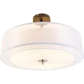 QAZQA Moderne plafondlamp wit 50 cm 3-lichts - Drum Duo