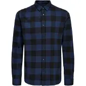 Only & Sons Overhemd 'ONSGudmund' enziaan / zwart