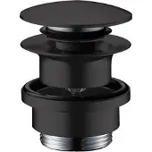 Hansgrohe Afvoerplug - 1 1/4" klikwaste - voor wastafel- en bidetmengkranen - mat zwart