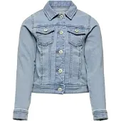 ONLY KIDS GIRL spijkerjas KONSARA light blue denim Blauw Meisjes Stretchdenim Klassieke kraag - maat 122