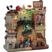 Lemax Spider cider house, with 4.5v adaptor