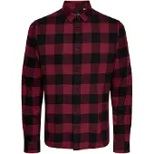 Only & Sons Overhemd 'Gudmund' roestrood / zwart