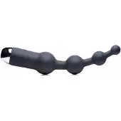 Tom of Finland 10x Silicone Anal Balls - Black