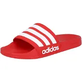 Adidas Muiltjes 'Adilette' rood / wit
