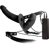 Erotic Treasure Dubbele Realistische Strap on met vibratie