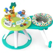Bright Starts Around We Go 2-in-1 Loop-Baby Activiteitencentrum & Tafel, Tropic Cool, Leeftijd 6+ Maanden