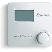 Vaillant sensoROOM pure VRT 50/2 Modulerende Kamerthermostaat - eBUS - Digitaal Display - Wit - 0010038663