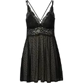 Hunkemoller Negligé 'Beatriz' zwart