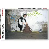 Piatnik Puzzel van 1000 stukjes, Banksy, "The Flower Thrower" (ook bekend als "The Flower Thrower")