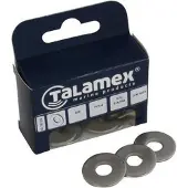 Talamex Washer Large 6 Units Zwart 10 mm