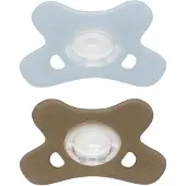 Difrax Fopspeen Natural Siliconen 0-6 mnd Ice Clay 2 stuks