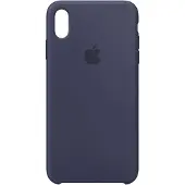 Apple iPhone Xs Max Silicone Back Cover Middernachtblauw