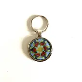LYSEL Handmade Sleutelhanger Mandala 'Heb het Leven Lief'