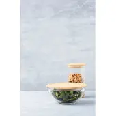 Point-Virgule - Glazen kom met bamboe deksel M 900ml
