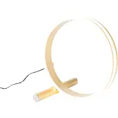QAZQA Design tafellamp messing incl. LED 3-staps dimbaar - Navara