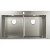 Hansgrohe Inbouwspoel 370 x 370, model S711-F765, roestvrij staal