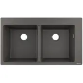 Hansgrohe Inbouwspoel 43316290 S510-F770, steingrijs, 370x370 mm, model S510-F770 SG