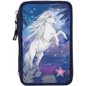 Miss Melody Etui Ocean 3-vaks 20 Cm Polyester Blauw 44-delig