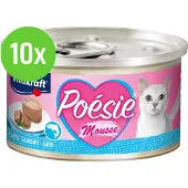 Vitakraft 10x Poésie zalm mousse kat, 85 gram