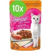 Vitakraft 10x Poésie Déli Sauce kalkoen 85 gram