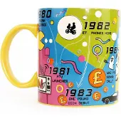 Gift Republic Mok - 80’s – 340 ml Inhoud – Multicolor