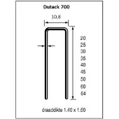Dutack 11.1mm nieten | 50mm | 10.000 stuks - 5056044