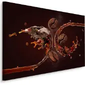 Karo-art Schilderij - Geroosterde Arabica Bonen, Premium Print