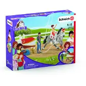 Schleich Horse Club Mias Vaulting Riding Set Veelkleurig From 3 Years Kinderen