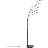 QAZQA Design vloerlamp zwart incl. LED 5-lichts - Sixties Trento