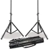 VONYX Luidsprekerstatieven met Draagtas (set van 2)