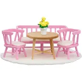 Lundby Poppenhuis Smaland Eettafelset (Roze) (roze)