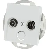 Berker Coax Wandcontactdoos Radio/TV (wit)